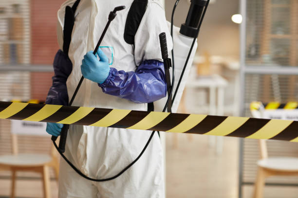 Professional Biohazard Cleanup technician working in Volcano, CA